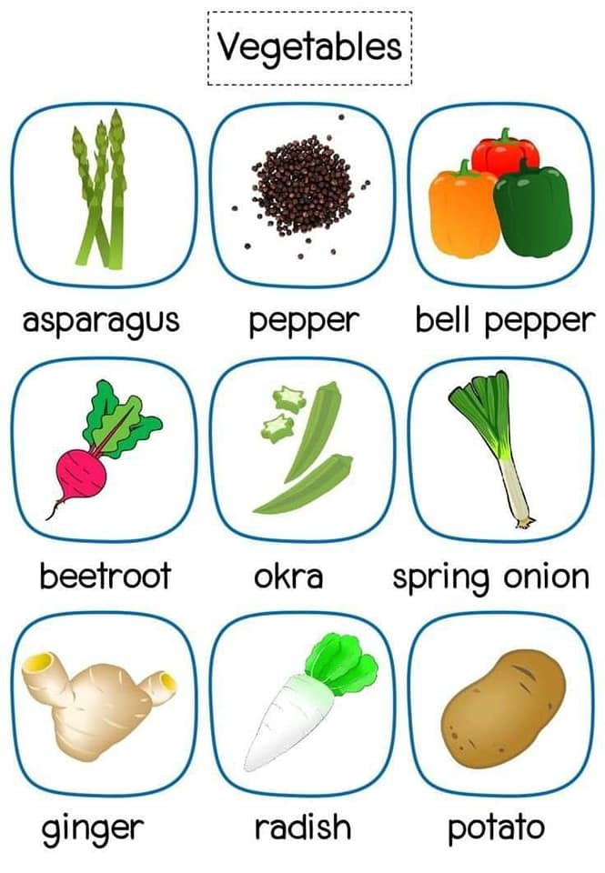 Vegetable names