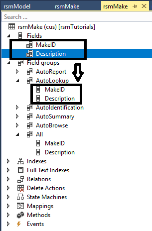 Normal Table Relations in D365 in Parent