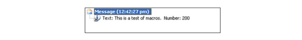 Macro Output Example