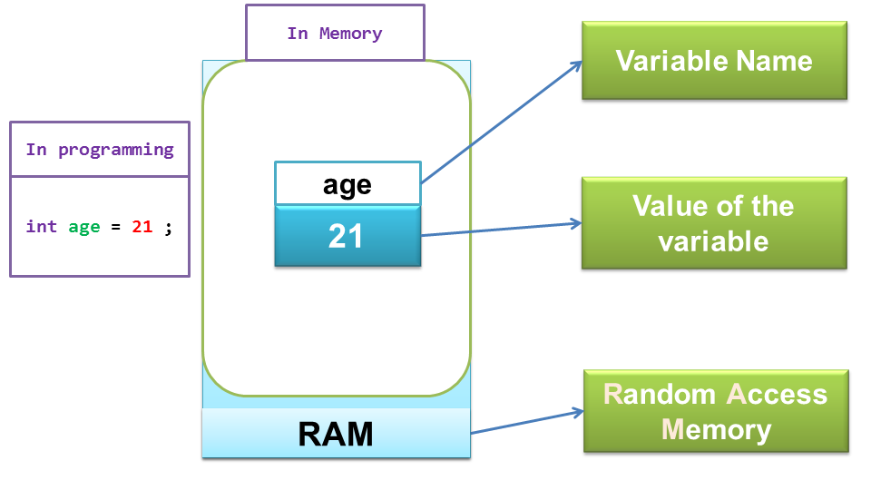 variable in c